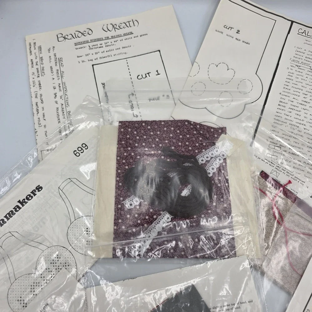 Vtg Better‎ Homes & Gardens Christmas Ornament Sampler Kit 1984~See Description